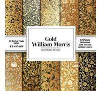 Gold William Morris Scrapbook Paper: Decorative Double-Sided Craft Papers For Junk Journals, Wrapping & Mixed Media, Card Making And More