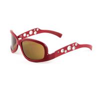 Gold & Wood Luna Avvolgente Occhiali da Sole 59mm Rosso Ciliegia