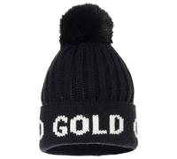 Goldbergh - Cappello da donna in lana con pompon - Hodd Black/White - Nero