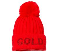 Goldbergh - Cappello da donna in lana con pompon - Hodd Flame - rosso