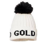 Goldbergh - Cappello da donna in lana con pompon - Hodd White/Black - Bianco