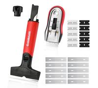 Goldblatt Raschietto, Set di 2 Raschietti con 20 Lame, Raschietto Multiuso, Lame Corte e Larghe per Rimuovere Decalcomanie, Adesivi, Etichette, Sigillanti e Adesivi