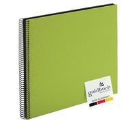 Goldbuch 25962 - Album Fotografico a Spirale, Copertina in Lino, 30 x 34 cm, 40 Pagine, Colore: Verde Acceso