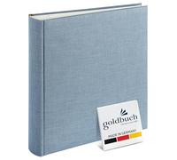 goldbuch Album Fotografico SummerTime Trend 2, Pagine Bianche, con Copertina in Lino e Pergamena, per 600 Foto, Colore: Blu/Grigio, Carta, 30 x 31 cm, 100 Seiten
