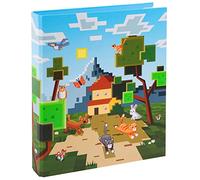 goldbuch 37 124 raccoglitore ad anelli Mein Game, dimensioni 26 x 32 x 4 cm, copertina in stampa artificiale, cucitrice con meccanismo a 2 anelli, formato DIN A4, motivo Mein Game, per ragazzi e
