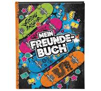 goldbuch 43 138 Libro degli Amici Skateboard, Libro dell'amicizia DIN A5, con 88 Pagine illustrate, Album di Poesia per Kita e Scuola elementare, Copertina in Stampa Artistica con Motivo Skateboard