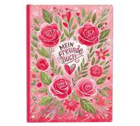 goldbuch 43 167 - Libro degli Amici Rose danz, Libro dell'amicizia DIN A5 con 88 Pagine illustrate, Album di poesie per Asilo e Scuola elementare, Copertina in Stampa Artistica con Motivo Rose