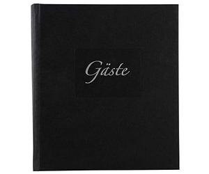 Goldbuch 48045 - Libro degli Ospiti Seda, Colore: Nero