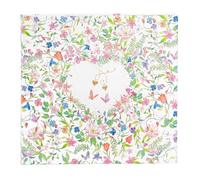 goldbuch 50 035 - Libro degli Ospiti Charming Heart, 100 Pagine illustrate, Libro degli Ospiti con Copertina Rigida in Stampa Artistica, Copertina con Motivo Floreale, ca. 24,5 x 22,5 x 3,5 cm,