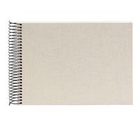 goldbuch Album a spirale Bella Vista senza finestra 24x17 40 pagine bianche grigio sabbia