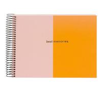 goldbuch Album a spirale Summertime Trend 2 24x17 40 pagine nere arancio/rosa
