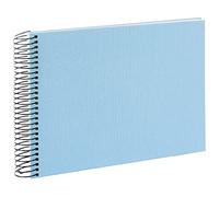 goldbuch Album Fotografico Canvas Azzurro Cielo Pagine Bianche 24x17x2.8cm