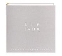 goldbuch Album fotografico di un anno, con 6 pagine colorate e illustrate grigio sabbia