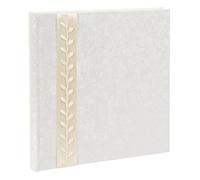 Goldbuch Album Fotografico Romantico, 30 x 31 cm, 60 Pagine con Pergamena, Carta Stampata Artistica a Rilievo, Argento, La Belle, 30x31 cm