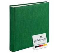 goldbuch Album Fotografico SummerTime Trend con 100 Pagine Bianche, con Copertina in Lino e Pergamena, per 600 Foto, 30 x 31 cm, Verde Scuro, Carta, 30x31 cm