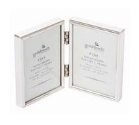 goldbuch Fine - Cornice portafoto per 2 immagini in formato 10 x 15, in metallo, colore argento, 960276