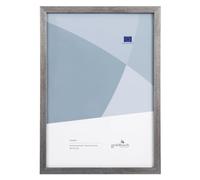 goldbuch Cornice portafoto Skandi DIN A4, cornice singola in vero legno, cornice per ritratto da appoggiare, cornice in legno con supporto a parete, cornice per foto, cornice argento, 90 0496