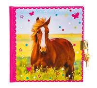 goldbuch- Diario per Bambini con 96 Pagine Bianche, con Lucchetto e 2 Chiavi, Copertina con Stampa Artistica, Circa 16,5 x 16,5 cm, Colore Cavalli, 44 291