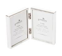 goldbuch Fine - Cornice portafoto in metallo per 2 immagini in formato 6 x 9 cm, dimensioni 27,5 x 18,5 x 1 cm, in metallo, colore argento, 960266