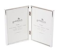 goldbuch Fine - Cornice portafoto per 2 immagini in formato 10 x 15, in metallo, colore argento, 960276