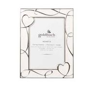 Goldbuch Hearts Metallo Beige Bianco Cornice per foto singola Tavolo 96 0242