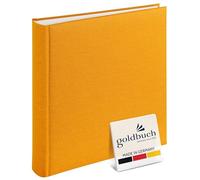 goldbuch Album Fotografico SummerTime Classic, con 100 Pagine Bianche, con Copertina in Lino e Pergamena, per 600 Foto, 30 x 31 cm, Giallo, Carta, 30x31 cm