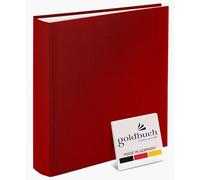 goldbuch SummerTime 31707 - Album Fotografico con 100 Pagine Bianche e divisori in Pergamena, 30 x 31 cm, Colore: Rosso