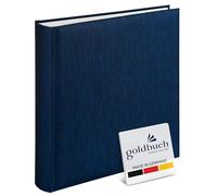 goldbuch Album Fotografico SummerTime Classic, con 100 Pagine Bianche, con Copertina in Lino e Pergamena, per 600 Foto, 30 x 31 cm, Blu, Carta, 30x31 cm