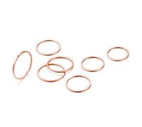 GoldChic - Anello da donna in acciaio inossidabile, anelli del dito, fede nuziale, per ragazza, midi, falange, 2/3/4/5/8/9/16 pezzi di fidanzamento ultra sottile Twist-[argento/oro/oro rosa] regalo