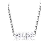 GoldChic Nome Collana Nomi Personalizzati Collana Catene Cubane Targhetta Personalizzata Uomini In Acciaio Inox Personalizzato Targhetta Girocollo