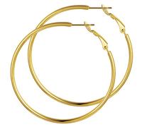 GoldChic Orecchini Cerchio Donna in Acciaio Inox 20-100mm | Orecchini Donna Cerchio Resistenti, Leggeri ed Eleganti, 20-100mm, Oro Argento Nero Opzionale, con Scatola Regalo