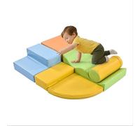 GoldCoo Montessori - Set di 6 mattoncini da costruzione in schiuma per bambini, a partire da 1 6 mesi
