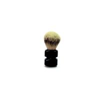 Golddachs - Pennello da barba, 100% argento, Plexi, nero