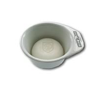 Golddachs - Vasetto per rasatura, con manico, con sapone 60 g, colore: Bianco