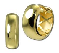 GoldDream Creole Lucido 12Mm Orecchino 333 Oro Giallo Gioielli GDO5672Y