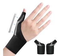 Goldeer 2Pcs Tutore Pollice Destro Sinistro Rizoartrosi (Nero,M)
