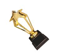Golden 27,5 cm Hollow out Star Design Award Premi ricompensa in plastica