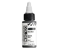 GOLDEN, Mars Black, flacone da 29,6 ml, vernice acrilica professionale, trasparente