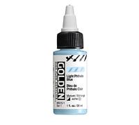 GOLDEN, acrilico ad alto flusso di colore blu chiaro, flacone da 29,6 ml, vernice acrilica professionale, semi-opaco