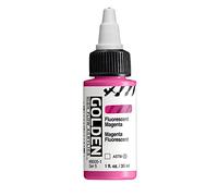 Golden, acrilico ad alto flusso di colore magenta fluorescente, flacone da 29,6 ml, vernice acrilica professionale, trasparente