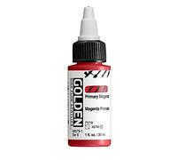Golden, acrilico ad alto flusso di colore magenta primario, flacone da 29,6 ml, vernice acrilica professionale, semitrasparente