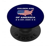 Golden Age of America USA Map PopSockets PopGrip Adesivo
