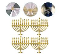 Golden Alloy Napkin Buckles Reusable Decorative Serviette Rings for Banquet Use