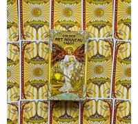 Golden Art Nouveau Tarot Deck Carte Di Giulia F. Massaglia Lo Scarabeo NUOVO