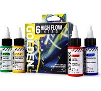 Golden Artist Colors, Acrilici ad alto flusso, set introduttivo a 6 colori, inchiostri acrilici