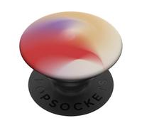 Golden Aura | Red, Lavender & Cream Energy Flow Abstract PopSockets PopGrip Adesivo