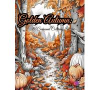 Golden Autumn: A Seasonal Coloring Escape