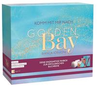 Golden Bay Fanbox: Geschenkbox mit Hörbuch, Bonuskapitel, exklusiver Character Card, Kartenhalter, Tasse, Notizbuch, Armband uvm.