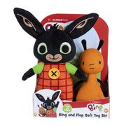 Golden Bear Bing & Flop Super Soft Plush Toy Set Mascots Rabbit Cuddly Kids Gift