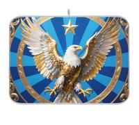 Golden Bird American Independence Day Cucina opaco Scolapiatti stuoie Stuoia di essiccazione Cucina mat Grande 18 x 24